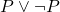  P \lor \neg P 