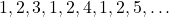  {1, 2, 3}, {1, 2, 4}, {1, 2, 5}, \dots 